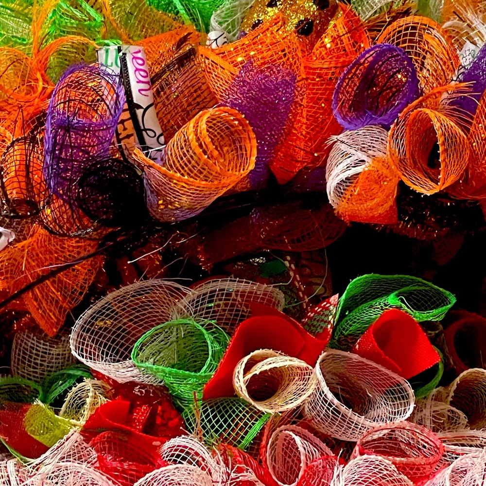 Box of seasonal decorations personalized and created for Lauren G.